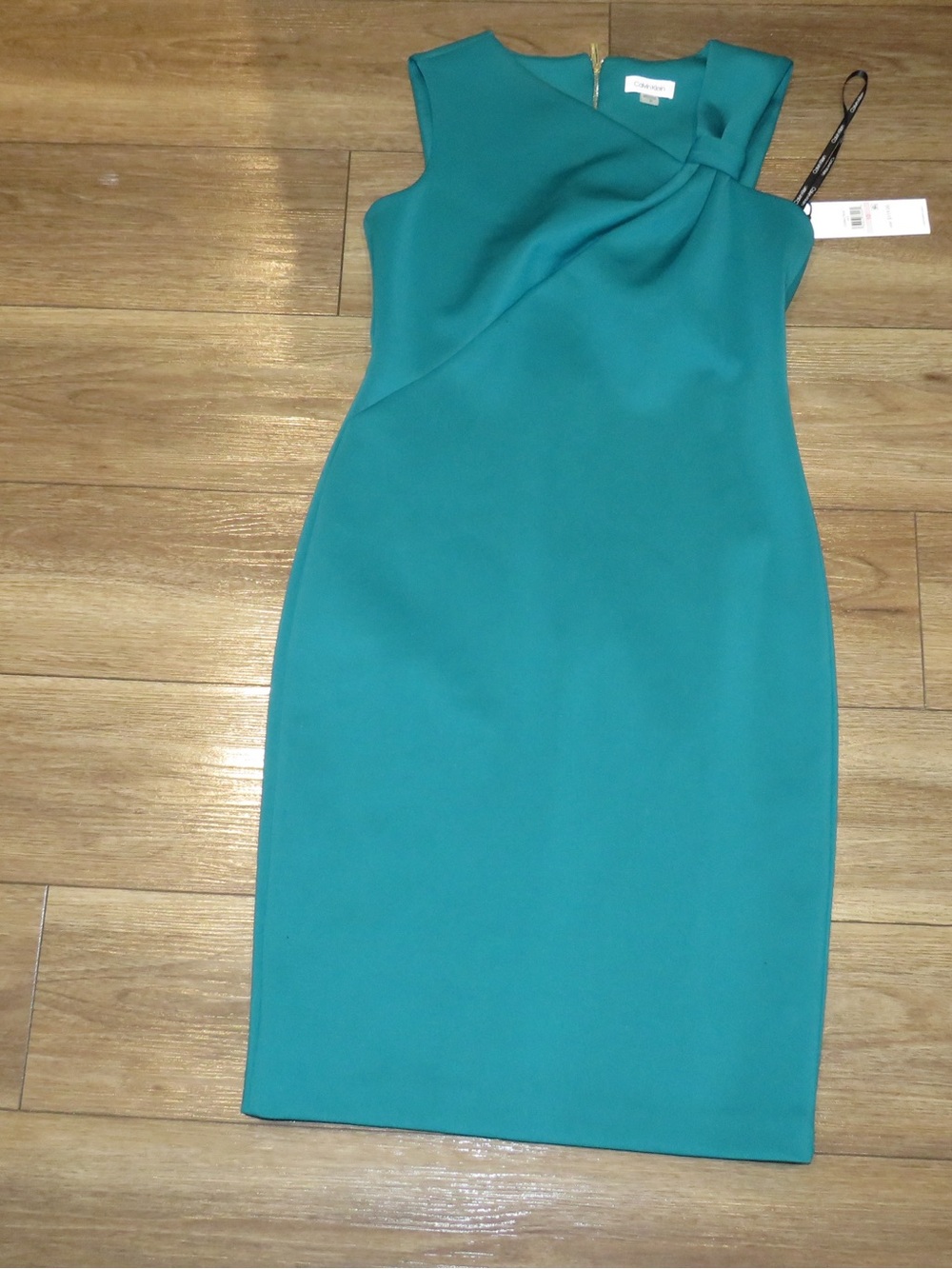 Calvin Klein Teal Midi Sheath Dress